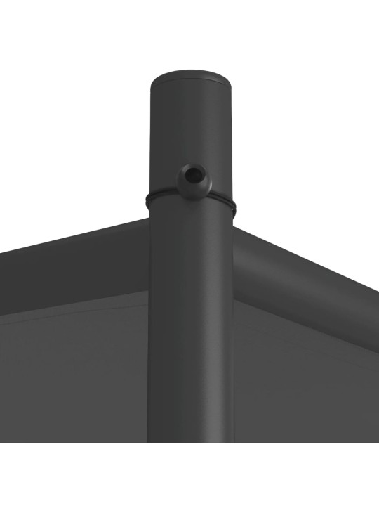 Pavėsinė, antracito spalvos, 4x4m, audinys ir plienas, 180g/m²
