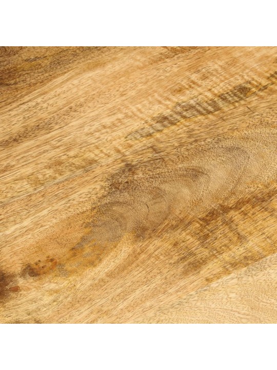 Kavos staliukas, 2 aukštų, 100x55x38cm, mango mediena/plienas