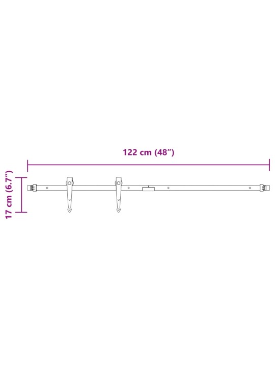 Stumdomų spintelės durelių rinkinys, juodas, 122cm, plienas
