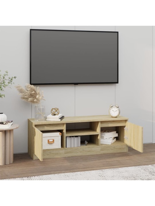 Televizoriaus spintelė su durelėmis, ąžuolo, 102x30x36cm
