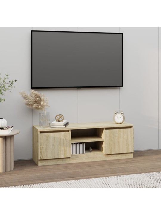 Televizoriaus spintelė su durelėmis, ąžuolo, 102x30x36cm