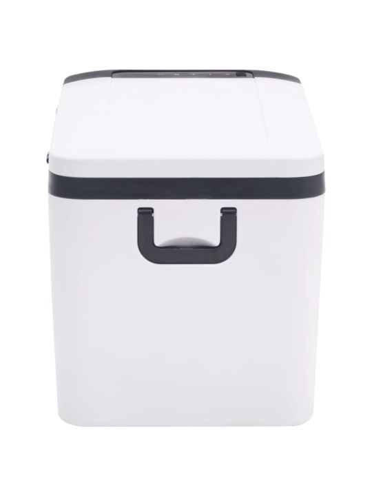 Šaltdėžė su rankena ir adapteriu, juoda ir balta, 18l, PP ir PE