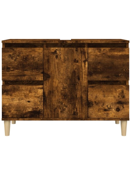 Spintelė praustuvui, dūminio ąžuolo, 80x33x60cm, mediena
