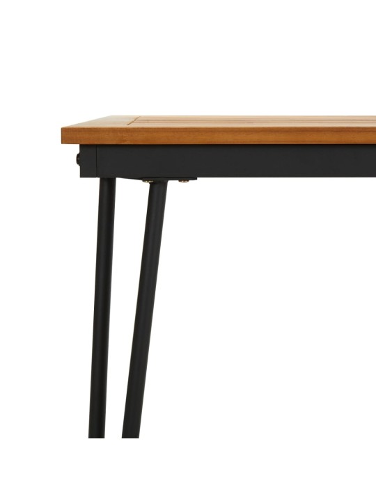 Sodo stalas su segtuko formos kojomis, 160x80x75cm, akacija