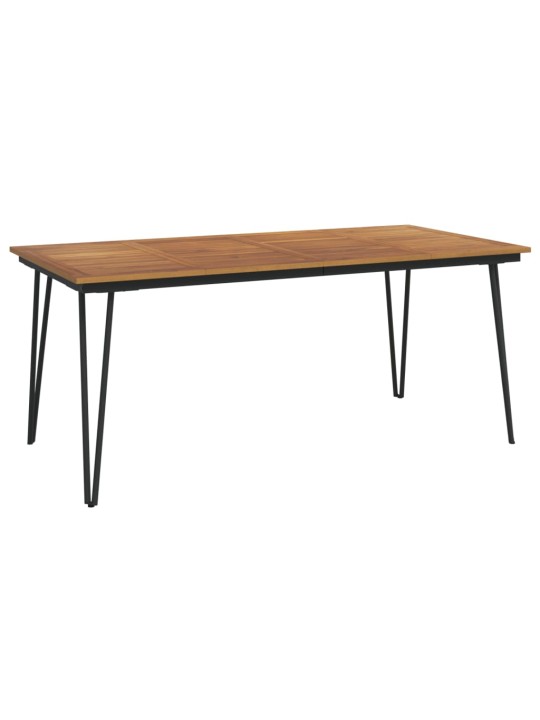Sodo stalas su segtuko formos kojomis, 180x90x75cm, akacija