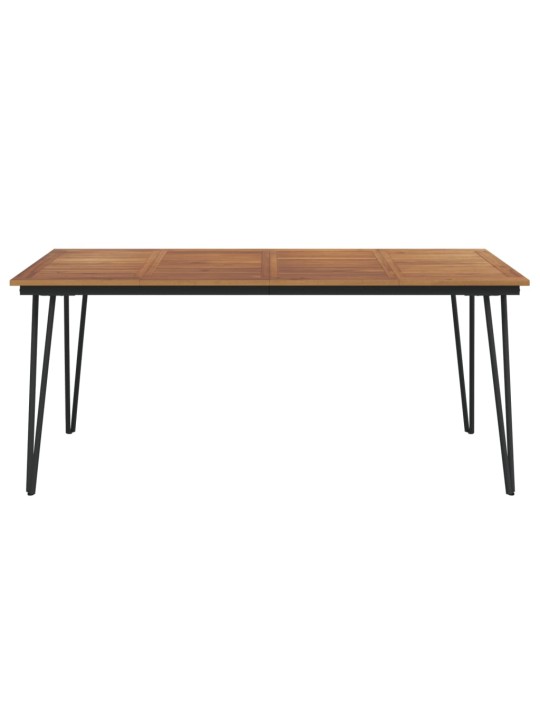Sodo stalas su segtuko formos kojomis, 180x90x75cm, akacija