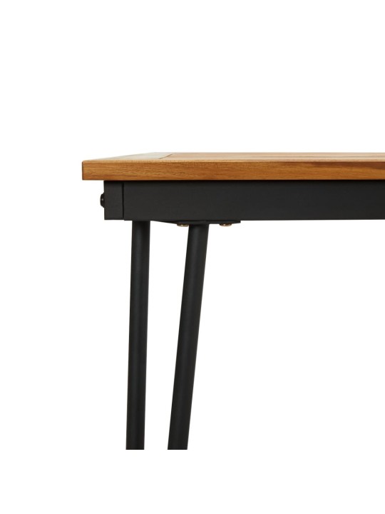 Sodo stalas su segtuko formos kojomis, 180x90x75cm, akacija