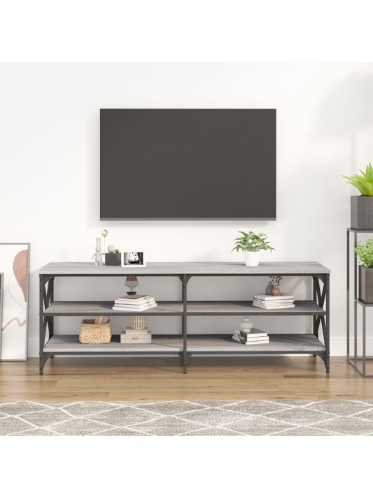 Televizoriaus spintelė, pilka ąžuolo, 140x40x50cm, mediena