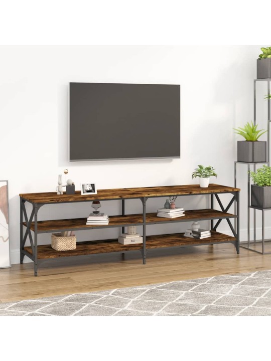 Televizoriaus spintelė, dūminio ąžuolo, 160x40x50cm, mediena