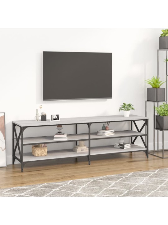 Televizoriaus spintelė, pilka ąžuolo, 160x40x50cm, mediena