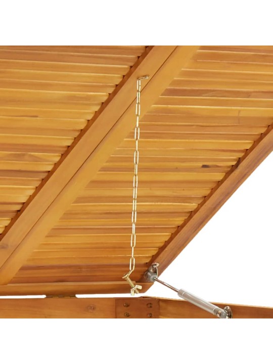 Trivietė šiukšlių konteinerių pastogė, 210x89x117cm, akacija