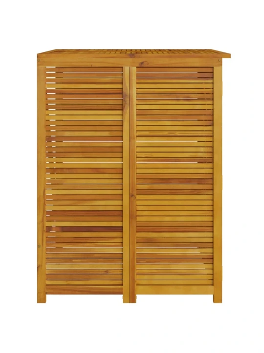Keturvietė šiukšlių konteinerių pastogė, 280x89x117cm, akacija