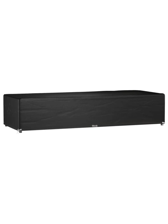 Saulės gulto uždangalas, 205x75x40cm, polietilenas, 12 kilpų