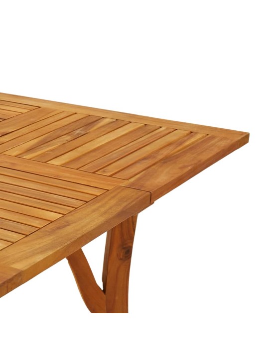 Sodo stalas, 85x85x75cm, akacijos medienos masyvas