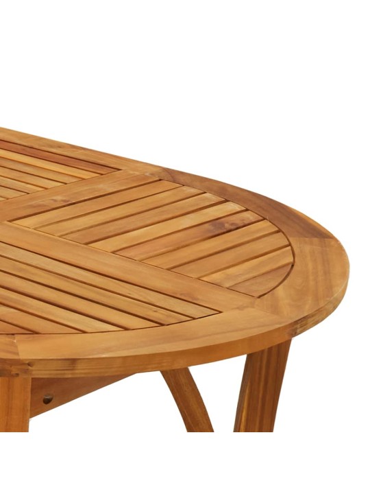 Sodo stalas, 150x90x75cm, akacijos medienos masyvas