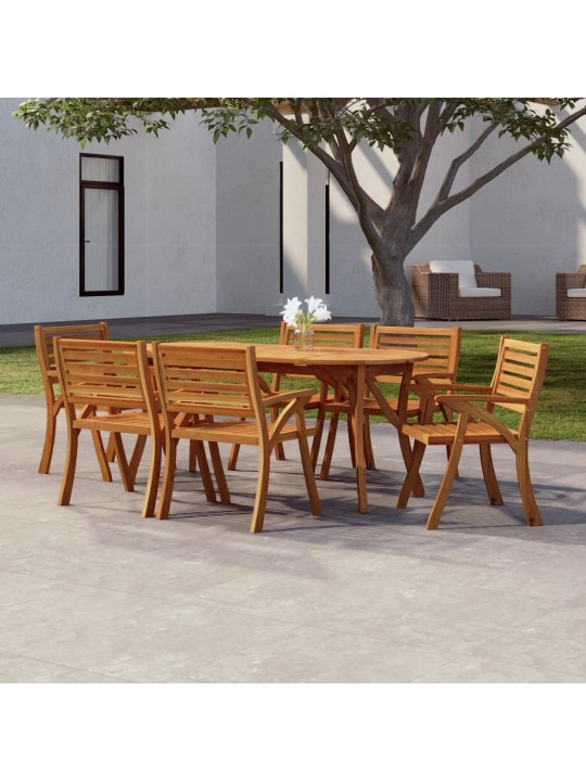 Sodo stalas, 200x90x75cm, akacijos medienos masyvas