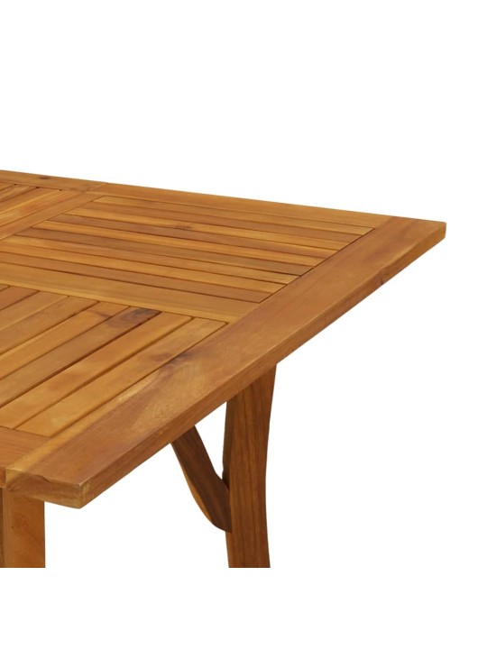 Sodo stalas, 150x90x75cm, akacijos medienos masyvas