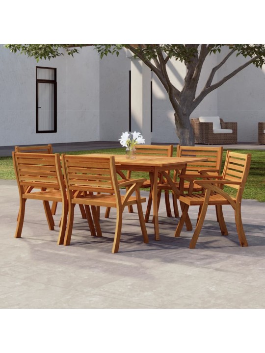 Sodo stalas, 150x90x75cm, akacijos medienos masyvas