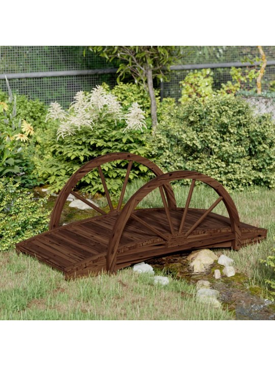Sodo tiltelis su puse rato, 99x50x38cm, eglės medienos masyvas