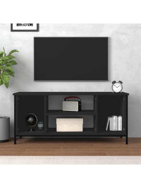 Televizoriaus spintelė, juodos spalvos, 102x35x45cm, mediena