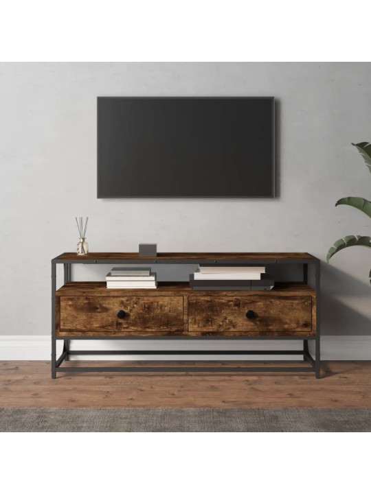 Televizoriaus spintelė, dūminio ąžuolo, 100x35x45cm, mediena