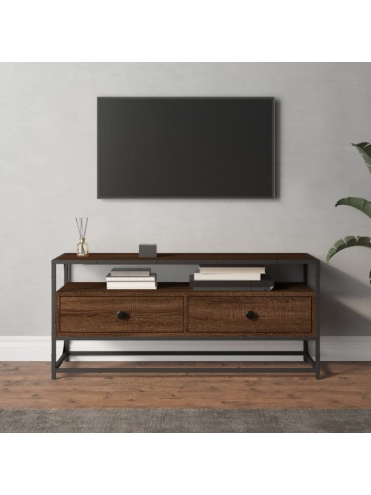 Televizoriaus spintelė, ruda ąžuolo, 100x35x45cm, mediena