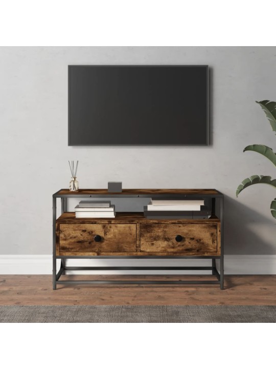 Televizoriaus spintelė, dūminio ąžuolo, 80x35x45cm, mediena
