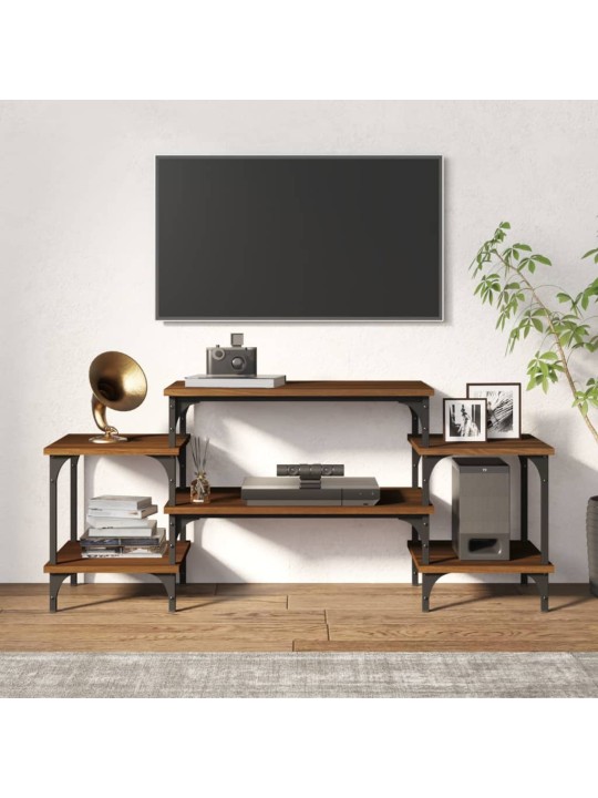 Televizoriaus spintelė, ruda ąžuolo, 117x35x52cm, mediena