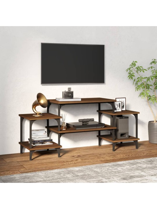 Televizoriaus spintelė, ruda ąžuolo, 117x35x52cm, mediena