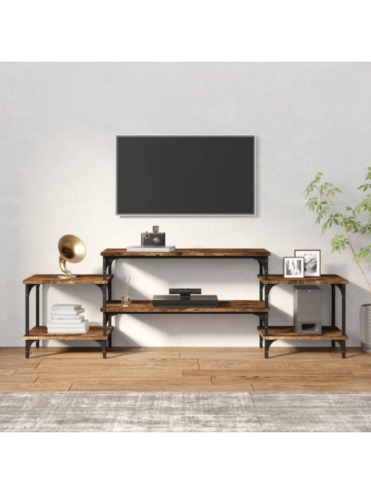 Televizoriaus spintelė, dūminio ąžuolo, 157x35x52cm, mediena