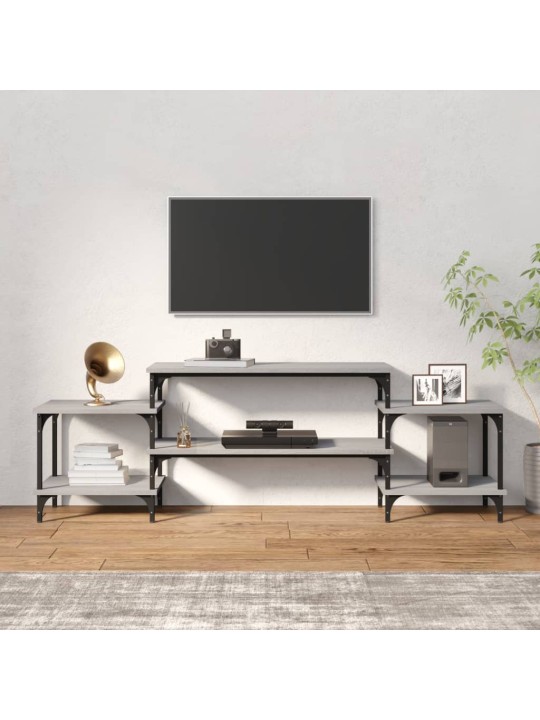 Televizoriaus spintelė, pilka ąžuolo, 157x35x52cm, mediena