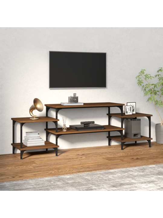 Televizoriaus spintelė, ruda ąžuolo, 157x35x52cm, mediena