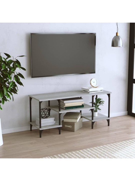 Televizoriaus spintelė, pilka ąžuolo, 102x35x45,5cm, mediena