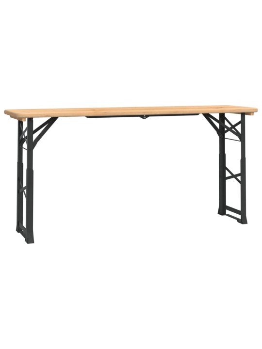 Sulankstomas alaus stalas, 170x50x75/105cm, eglės masyvas