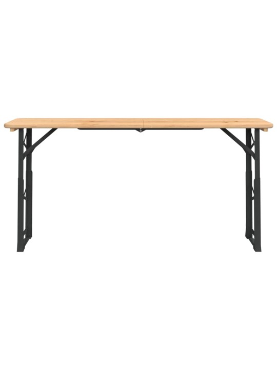 Sulankstomas alaus stalas, 170x50x75/105cm, eglės masyvas