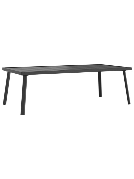 Sodo kavos staliukas, antracito spalvos, 110x55x35cm, plienas