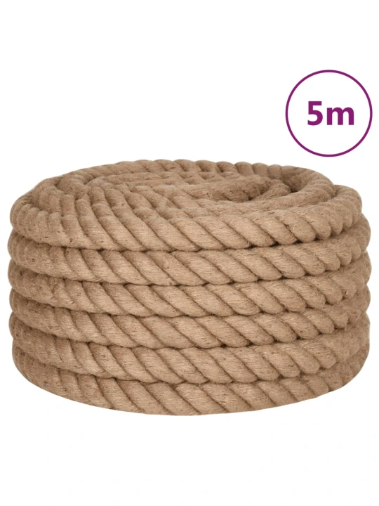 Džiuto virvė, 5 m ilgio, 40 mm storio