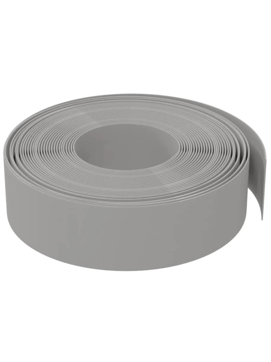 Sodo apvadas, pilkos spalvos, 10m, 15cm, polietilenas