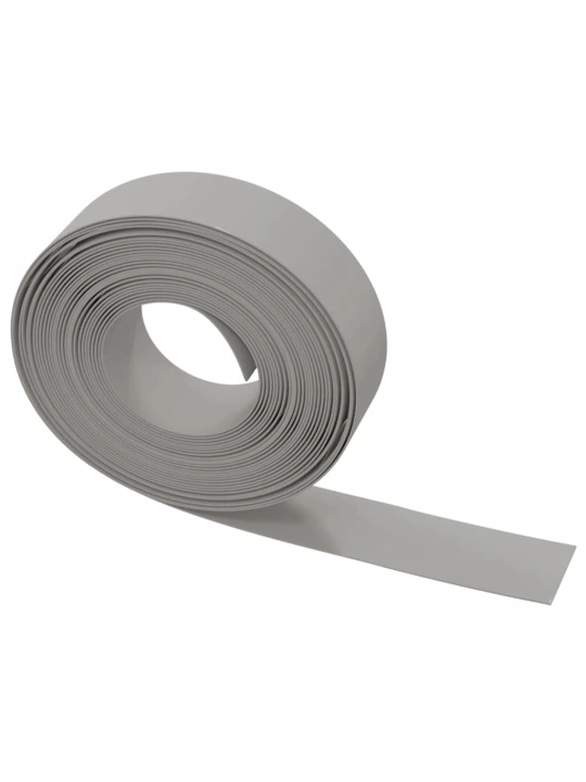 Sodo apvadas, pilkos spalvos, 10m, 15cm, polietilenas