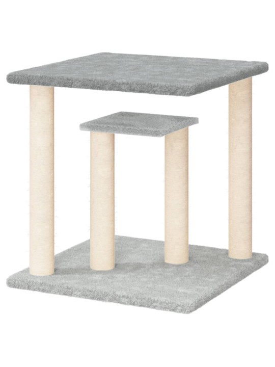 Draskymo stovai katėms su platformomis, šviesiai pilki, 50cm