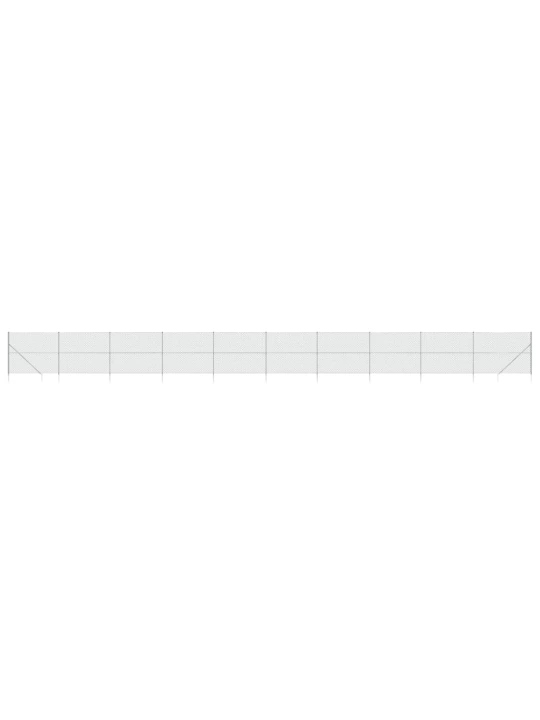 Tinklinė tvora su smaigais, sidabrinės spalvos, 1,6x25m