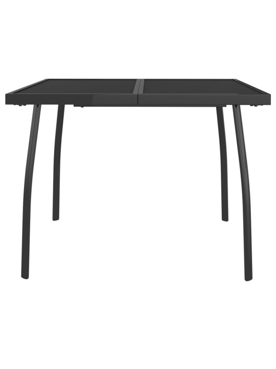 Sodo stalas, antracito, 100x100x72cm, plienas, tinklelis