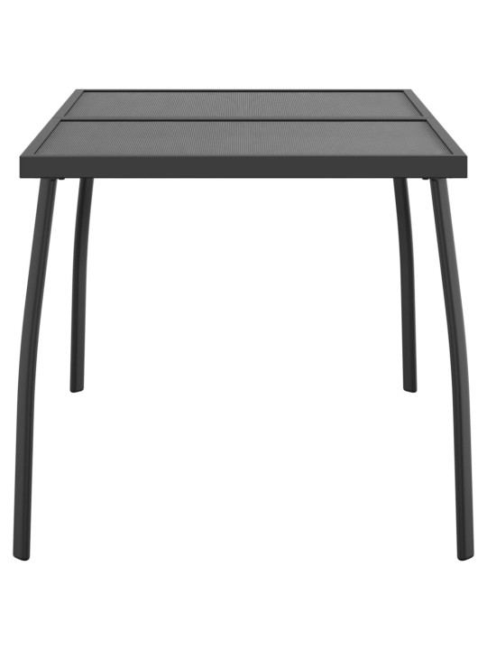 Sodo stalas, antracito, 110x80x72cm, plienas, tinklelis