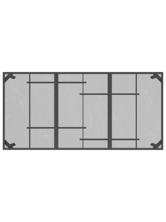 Sodo stalas, antracito, 165x80x72cm, plienas, tinklelis