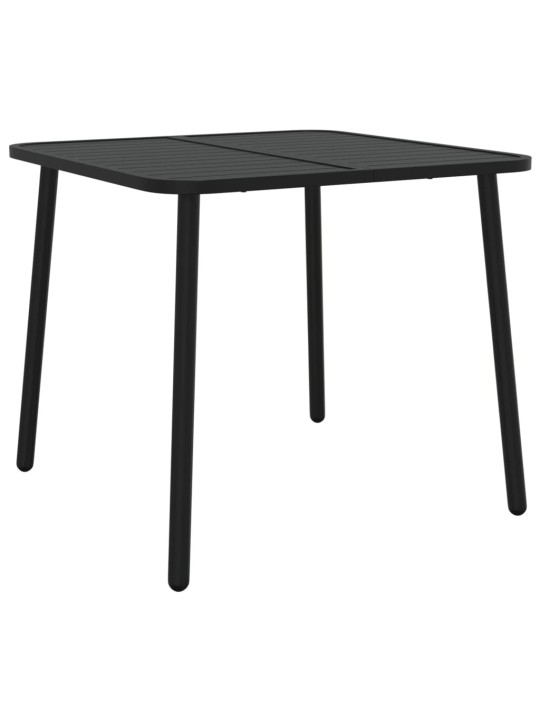 Sodo stalas, antracito spalvos, 80x80x71cm, plienas