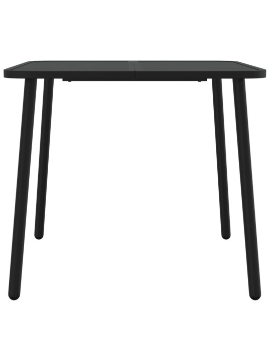 Sodo stalas, antracito spalvos, 80x80x71cm, plienas