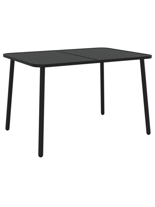 Sodo stalas, antracito spalvos, 110x80x71cm, plienas