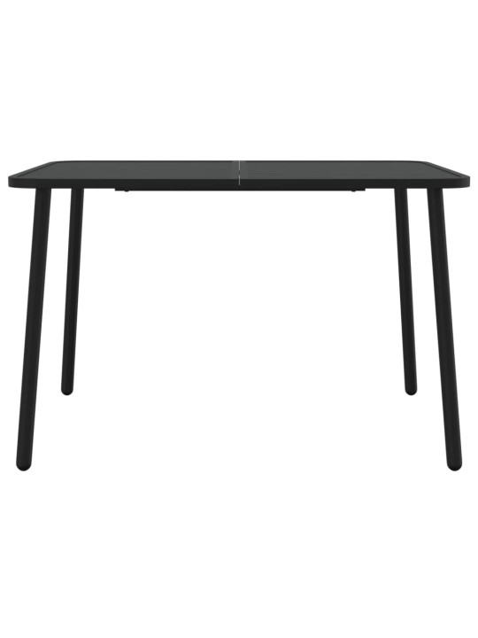 Sodo stalas, antracito spalvos, 110x80x71cm, plienas
