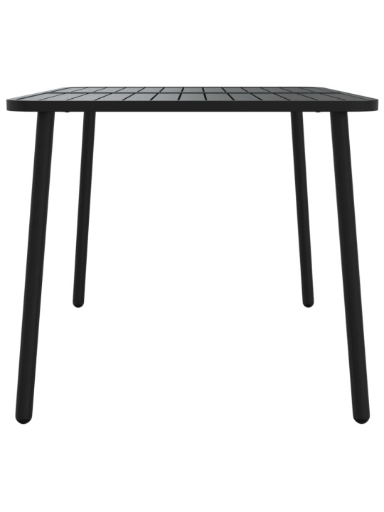 Sodo stalas, antracito spalvos, 110x80x71cm, plienas