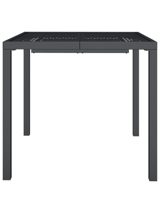 Sodo stalas, antracito spalvos, 80x80x72cm, plienas